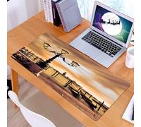 KDWJS Tappetino per mouse XXL Speed Gaming - 90x40 cm - XXL Mousepad - base antiscivolo - migliora la precisione e la velocità - Laguna di Venezia. Gondole ormeggiate in Piazza San Marco sui Canal Gr
