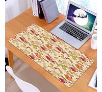KDWJS Tappetino per mouse XXL Speed Gaming - 90x40 cm - XXL Mousepad - base antiscivolo - migliora la precisione e la velocità - Sorbo degli uccellatori, motivo autunnale misto con aceri e betulle