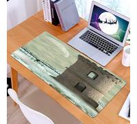 KDWJS Tappetino per mouse XXL Speed Gaming - 90x40 cm - XXL Mousepad - base antiscivolo - migliora la precisione e la velocità - Una torre misteriosa nella tempesta, una torre di pietra collegata da