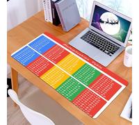 KDWJS Tappetino per mouse XXL Speed Gaming - 90x40 cm - XXL Mousepad - base antiscivolo - migliora la precisione e la velocità - Tabella di moltiplicazione per l'aula didattica