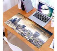 KDWJS Tappetino per mouse XXL Speed Gaming - 90x40 cm - XXL Mousepad - base antiscivolo - migliora la precisione e la velocità - Vista aerea del quartiere moderno di Londra.