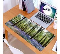 KDWJS Tappetino per mouse XXL Speed Gaming - 90x40 cm - XXL Mousepad - base antiscivolo - migliora la precisione e la velocità - Bosco, giacinti selvatici nei boschi di Wepham, paesaggio, fiori, camp
