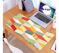 KDWJS Tappetino per mouse XXL Speed Gaming - 90x40 cm - XXL Mousepad - base antiscivolo - migliora la precisione e la velocità - Motivo patchwork senza cuciture. Stelle luminose di toppe colorate. De