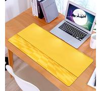 KDWJS Tappetino per mouse XXL Speed Gaming - 90x40 cm - XXL Mousepad - base antiscivolo - migliora la precisione e la velocità - Luogo espositivo, una stanza gialla con piastrelle a traliccio e faret
