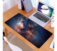 KDWJS Tappetino per mouse XXL Speed Gaming - 90x40 cm - XXL Mousepad - base antiscivolo - migliora la precisione e la velocità - L'universo, l'immenso cielo stellato e la nebulosa, promozioni di astr