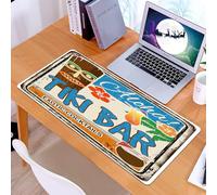 KDWJS Tappetino per mouse XXL Speed Gaming - 90x40 cm - XXL Mousepad - base antiscivolo - migliora la precisione e la velocità - Tiki Bar Aloha e The Wird Cocktail, invito in stile Tiki Bar, Tiki Bar