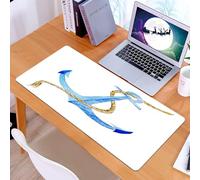 KDWJS Tappetino per mouse XXL Speed Gaming - 90x40 cm - XXL Mousepad - base antiscivolo - migliora la precisione e la velocità - disegno ad acquerello di un'ancora marina