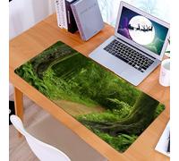 KDWJS Tappetino per mouse XXL Speed Gaming - 90x40 cm - XXL Mousepad - base antiscivolo - migliora la precisione e la velocità - Giungla, sentiero nella foresta Thailandia Parco naturale fresco e cal