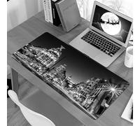 KDWJS Tappetino per mouse XXL Speed Gaming - 90x40 cm - XXL Mousepad - base antiscivolo - migliora la precisione e la velocità - Raggi di luce dei semafori sulla Gran Via, la principale via dello sho