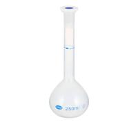 KDYVK Matraccio graduato da 1000 ml, matraccio graduato in Polipropilene con Tappo a Tappo, tolleranza 0,8 ml for esperimenti scientifici di Laboratorio, Traslucido(250ml)