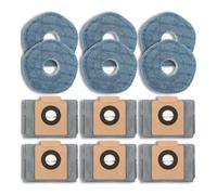 KE88FENG AD-12-Pack Accessori di Ricambio for aspirapolvere Robot Sacchetti di Ricambio for Polvere e Panni for mocio for eufy X10 PRO for Omni