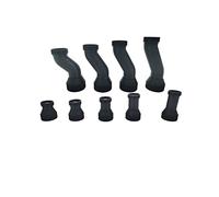 KEAAN Compatibile con Thrust-mas-TER Hotas Warthog F/A-18C Cougar, barra di estensione di rotazione a 360 gradi, joystick dritto curvo, cambio di parti di gioco fai da te (colore: dritto 70 mm)