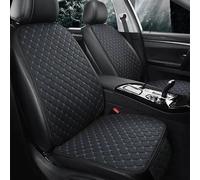 KEAAN Set Completo Coprisedili Auto in Lino Traspirante per Jeep Compass 2017-2020, Auto Antiscivolo Cuscino per Seggiolino con Schienale Protettore del Sedile Auto, A/Black Blue
