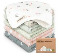 KeaBabies 6pk Salviette bebè cotone per neonati - Salviette in mussola di cotone bio morbide per maschi, femmine, neonati, asciugamani bimbi, assorbenti e delicate per pelle sensibile (Fleur)