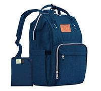 KeaBabies Zaino pannolini - Borse da viaggio impermeabili multifunzione per mamma, papà, uomo, donna - Borse per pannolini - Tappetino per pannolini incluso (Blue Navy)