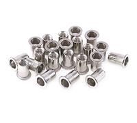 Keadic 50 dadi filettati M6 in acciaio inox, a testa piatta, inserti filettati per automobili, mobili, decorazioni