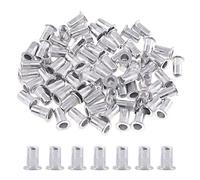 Keadic aluminum Rivet nut testa piatta filettato inserto Nutsert assortimento kit - m3 M4 M5 M6 M8 M10 (Metrico)