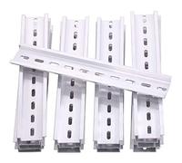 Keadic Kit assortito RoHS in alluminio scanalato per guida DIN da 15 pezzi, lunghezza 20,3 cm, larghezza 35 mm, altezza 7,5 mm