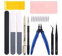 Keadic, kit professionale di strumenti per modellismo Gundam, 22 pezzi, con custodia in plastica, perfetto per hobby, modellismo, assemblaggio (kit 9)