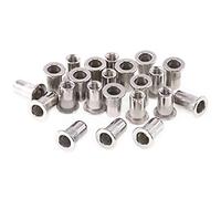 Keadic multi-size testa piatta in acciaio INOX 304 Rivet dado inserto filettato Nutsert assortimento kit - m3 M4 M5 M6 M8 M10 (Metrico)