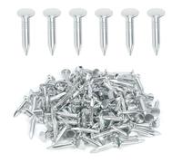 Keadic Set di 300 chiodi in feltro galvanizzato da 2,5 cm, perni a testa larga da 25 mm, chiodo hardware per la casa per coperture in feltro isolante pellicola in schiuma per asfalto singolo fissaggio