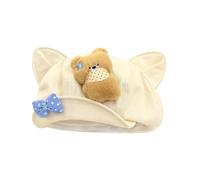 keadiseu Berretto da donna con orecchie da orso, cappello da pittore carino a otto pannelli, Clouor1, Taglia unica