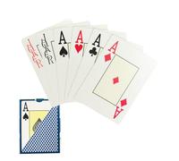 KEAIDUO Carte da gioco professionali impermeabili in plastica 100%, carte da poker Texas Holdem, 54 pezzi, tra cui 2 jolly, indice Jumbo, qualità Super Casino (blu)