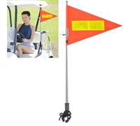 KeaJuidy Carrello da golf con asta telescopica, 21-130 cm, riflettente, arancione