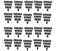 KEALBAUS Maniche un Dito nel Fibra di Carbonio un 18 Pin per Giochi Mobili Stampa Schermo Maniche un Dito Nero e Giallo (320 Pezzi)