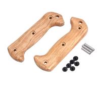 KEALLANS 1 Coppia di Manici In Legno Massello Naturale per Modifica Manico Coltello Bk2 con Manici Impugnature Fai-Da-Te Accessori Pere Huanghua