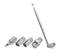 KEALLANS 1 Set Antenna A Stelo Adattatore da 3,5 mm Antenna Radio FM Sostituzione Connettore Spina Tipo F Telescopico Ricevitore Stereo AV