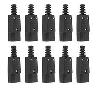 KEALLANS 10X Nero IEC-320 C14 Spina AC Alimentazione Inlet Presa Connettore 250V 10A