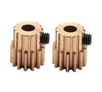 KEALLANS 2 PC Modello Auto 14 T Motore Gear 0.5 M Modulo R86044 Pignone in Metallo Pignoni per 86100 1:10 RC Accessori Auto