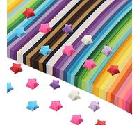 KEALLANS 2060 Fogli Star Origami Paper 27 Assortimento di Strisce di Carta Colorate Double Sided Origami Strisce di Carta per Decorazioni nel