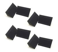 KEALLANS 24 Pz Schiuma Acustica Studio Di Assorbimento Di Insonorizzazione Basso Carbonio/Nero Parete Angolare Insonorizzante