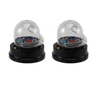 KEALLANS 2X Giocattolo Elettrico Lotteria Fortunato Macchina Raccogliere Numeri Mini Lotteria Giochi di Shake Tabella di Intrattenimento Palla Fortunata per Giochi da Tavolo