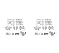 KEALLANS 2X Kit Parti di Aggiornamento del Braccio Oscillante della Tazza dello Sterzo nel Metallo per 144001 1/14 124018 124019 1/12 Accessori per Auto RC,