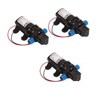 KEALLANS 3 x DC 12 V, 60 W, pompa ad acqua, pompa a diaframma automatica, pompa di lavaggio elettrica da spegnere 5 l/min