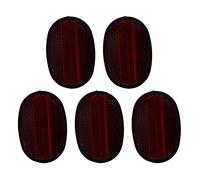 KEALLANS 5 pz Bicicletta Posteriore Coda Riflettore Parafango Ovale Avviso Rosso Nero