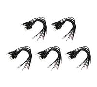 KEALLANS 50 Pezzi Sostituzione Spina un Filo Nudo Estremità Aperta 2 Mono 1/8 Pollici 3.5 mm Spina Connettore Jack Riparazione Audio