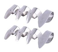 KEALLANS 6 plettri in metallo + 2 pollici Pick Set Chitarra Fingerpicks per chitarra Dobro Banjo, ecc.