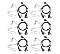 KEALLANS 6X 2 Pin Mic Auricolare PTT Auricolare Intra-Ear A Tubo Acustico Dissimula per UV-5R -888S CB Accessori Radio