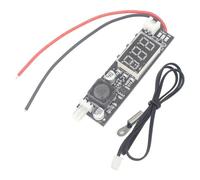 KEALLANS DC 12V PWM 2-3 Fili Regolatore di Temperatura della Ventola Modulo Display Regolatore di velocità per Ventola/Allarme PC Facile Installazione Facile da Usare, Sonda Ad
