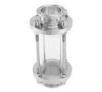 KEALLANS In-Line vetro di vista con morsetto End, di flusso sanitario Diritto vetro di vista SUS316 1.5 pollici Tri con morsetti (Pipe Flow OD 38MM)