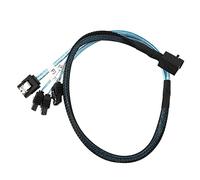KEALLANS Interno Mini SAS A SATA, SFF-8643 A SATA Rottura Compatibile con Disco Rigido Controller (1,6 Pi)