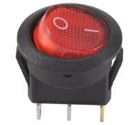 KEALLANS Interruttore A Levetta Bipolare ON OFF Rosso 3 Pin 20mm