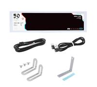 KEALLANS Monitor Temperatura Computer da 8,8 Pollici (Tema Dinamico Supportato), Schermo Secondario IPS Tipo C CPU RAM HDD Dati FPS Monitor Bianca