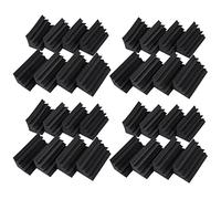 KEALLANS Nero Insonorizzazione Isolamento Basso Piegatura Acustica Parete Schiuma Trapuntato Studio Schiuma Piastrelle (32PCS, Nero)