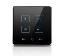KEALLANS Pannello Musicale Touch Screen per Amplificatore da Parete Bluetooth Home Theater per Scheda TF USB (Nero) 1 Set