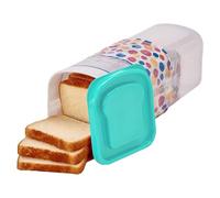 KEALLANS Scatola per Pane Trasparente in Plastica, Supporto di Stoccaggio per Pane Alla Griglia con Coperchio, Vassoio per Pane, Contenitore di Conservazione del Pane Facile Installazione C